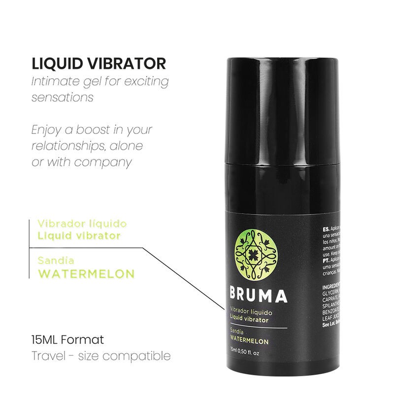 Жидкий вибратор Bruma Liquid Vibrator Ultra Sliding Watermelon, 15мл. Артикул: IXI65549