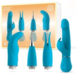 Eivian Interchangeable 4-Piece Set Vibration Thrusting Vibrator Attachments