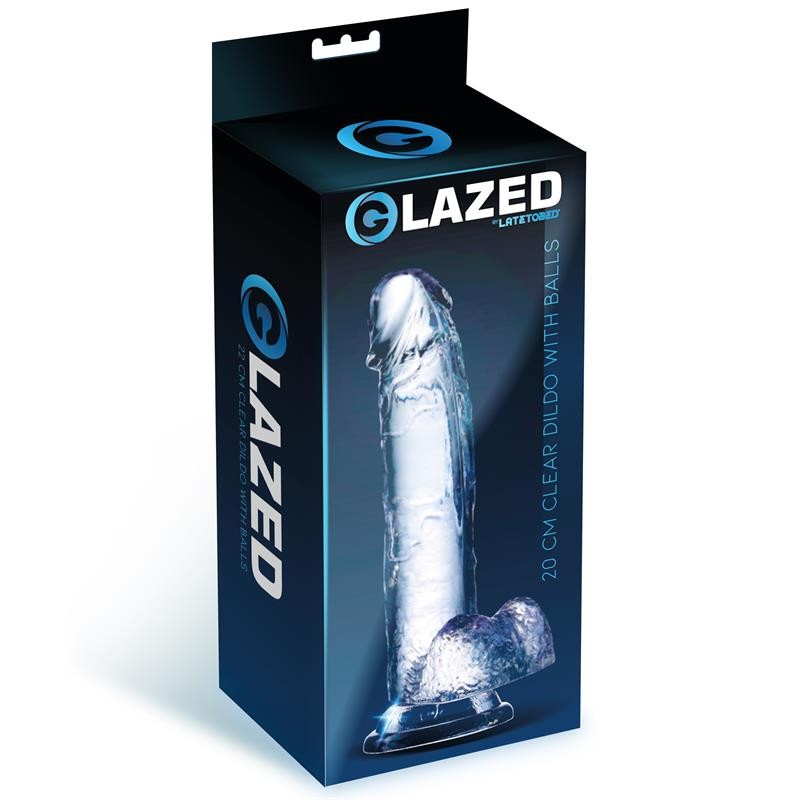 Фаллоимитатор на присоске Realistic Dildo Testicles Crystal. Артикул: IXI65619