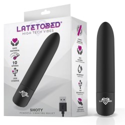 ���� �������� Shoty Vibrating Bullet 10 Speeds Powerful Motor Black