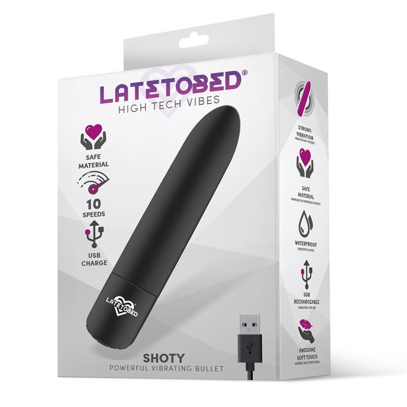 Мини вибратор Shoty Vibrating Bullet 10 Speeds Powerful Motor Black. Артикул: IXI65624