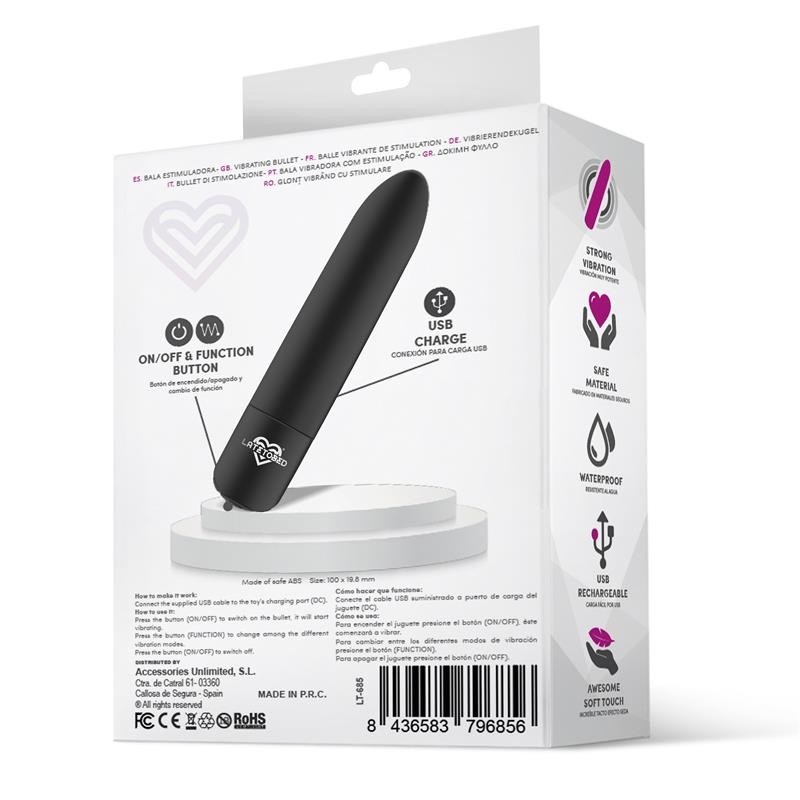 Мини вибратор Shoty Vibrating Bullet 10 Speeds Powerful Motor Black. Артикул: IXI65624
