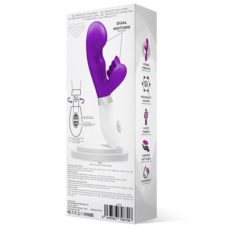 Вибратор для женщин Sliper Rabbit Vibe Silicone Purple. Артикул: IXI65630
