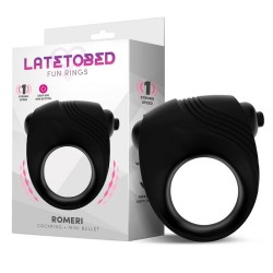 Romeri Ring Vibrating Bullet Black