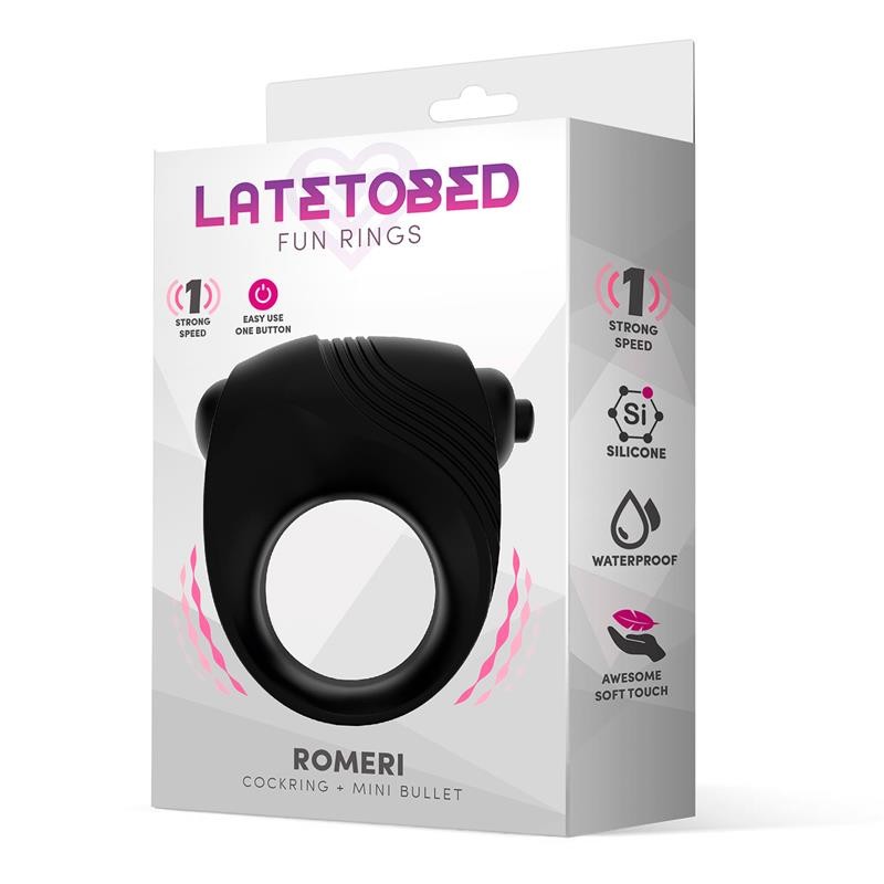 Romeri Ring Vibrating Bullet Black. Артикул: IXI65638