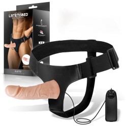 ������� � ��������� Eleto Detachable Strap-On Hollow Dildo Vibration Remote Control