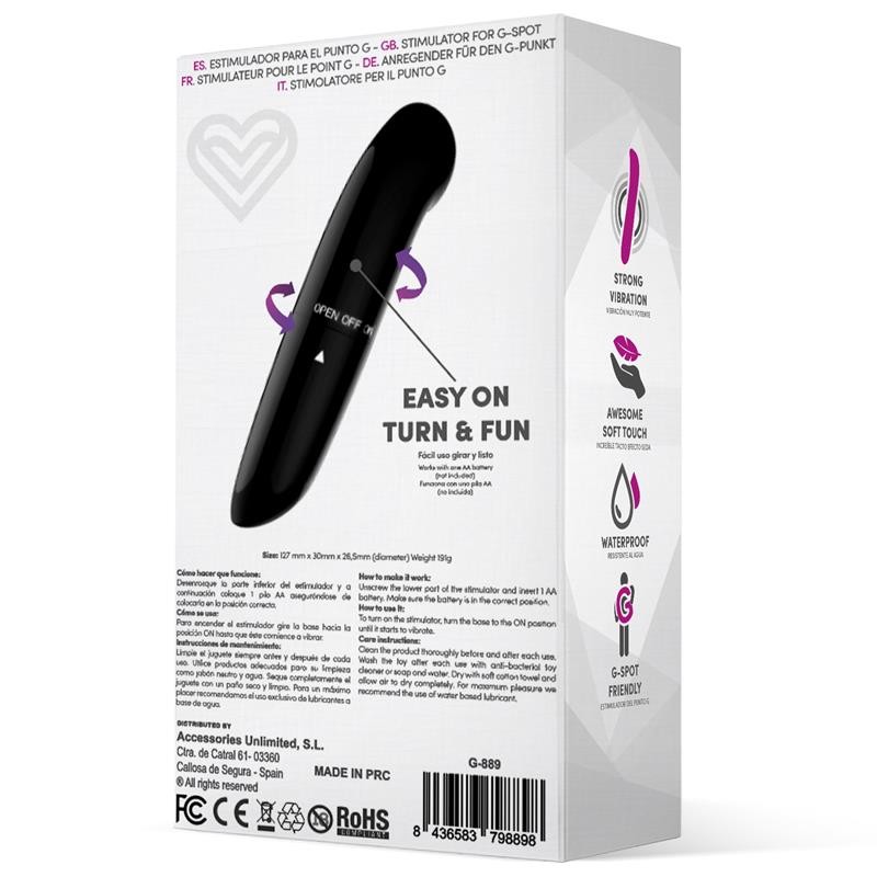 Мини вибратор Denzel Stimulator Easy Quick Black. Артикул: IXI65652
