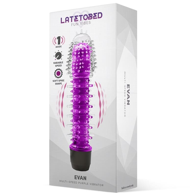 Вибратор с пупырышками Evan Multi-speed Vibe Purple. Артикул: IXI65654