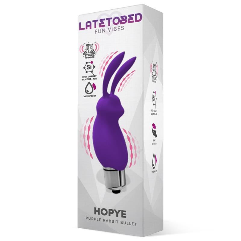 Мини вибратор Hopye Rabbit Vibrating Bullet Silicone Purple. Артикул: IXI65660