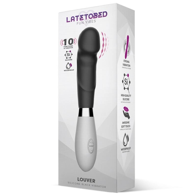 Вибратор для женщин Louver Vibe Silicone Black. Артикул: IXI65663