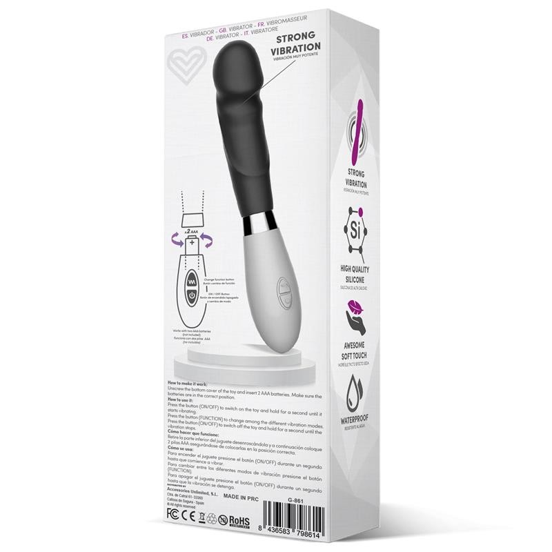 Вибратор для женщин Louver Vibe Silicone Black. Артикул: IXI65663