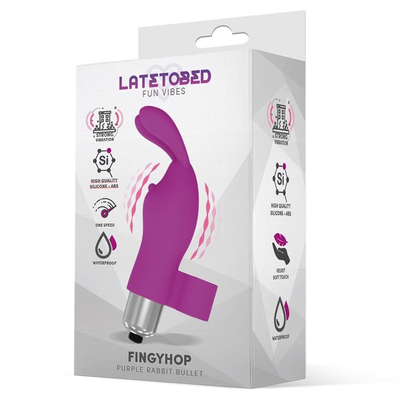 Вибратор на палец Fingyhop Vibrating Bullet Rabbit Purple. Артикул: IXI65672