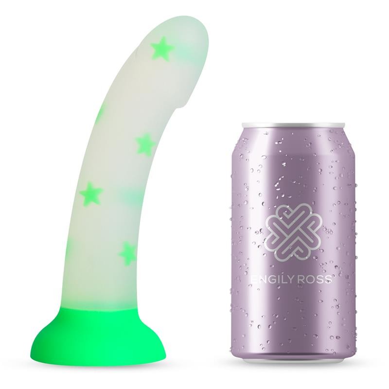 Фаллоимитатор на присоске Glow-in-the-dark Dildo Confetti Star. Артикул: IXI65704