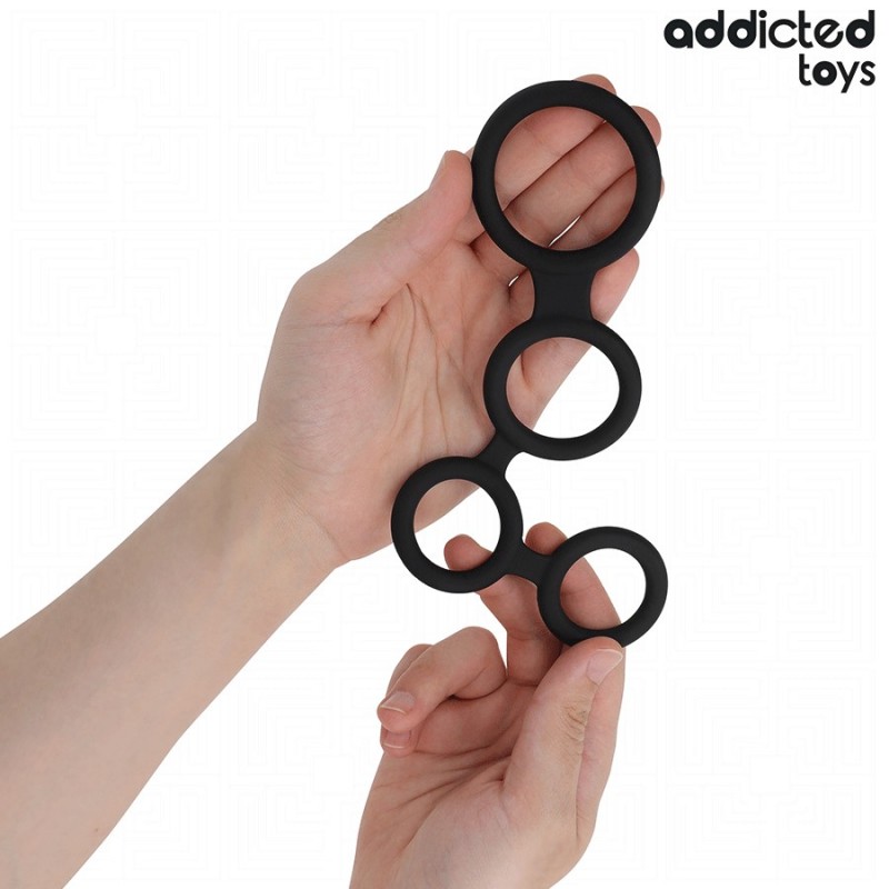 Кольца для фиксации мошонки Penis Ring Dividers Testicles. Артикул: IXI65763