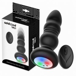 �������� �������� Thrusting Vibrating Anal Plug Led Light Remote Control