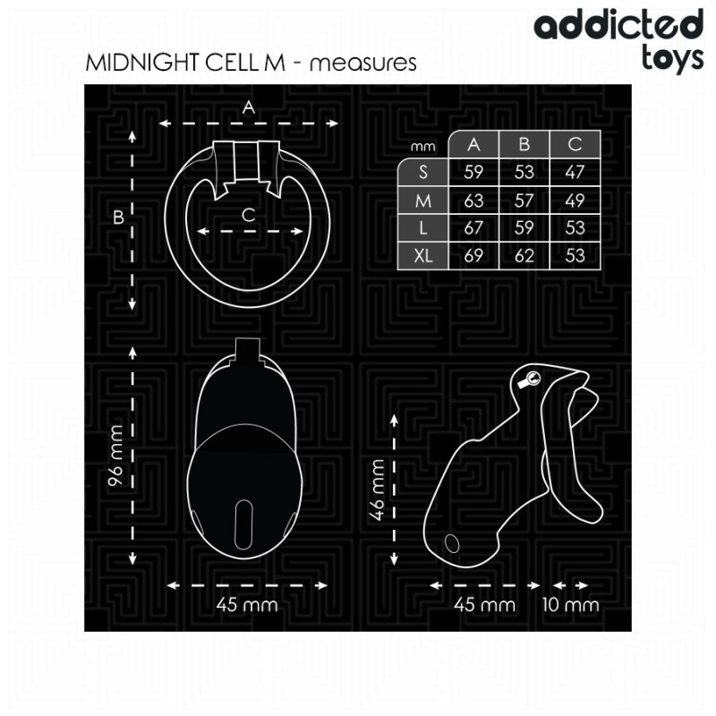 Locked Mindnight Cell Penis Cage. Артикул: IXI65773