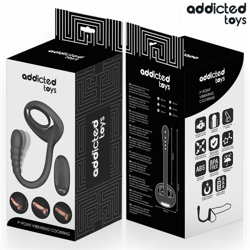 Многофункциональная насадка на пенис P-Spot Vibrating Cock Ring Remote Control. Артикул: IXI65782