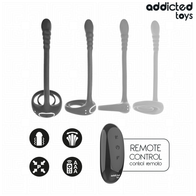 Многофункциональная насадка на пенис P-Spot Vibrating Cock Ring Remote Control. Артикул: IXI65782