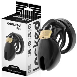 Locked Obsidian Hold Penis Cage