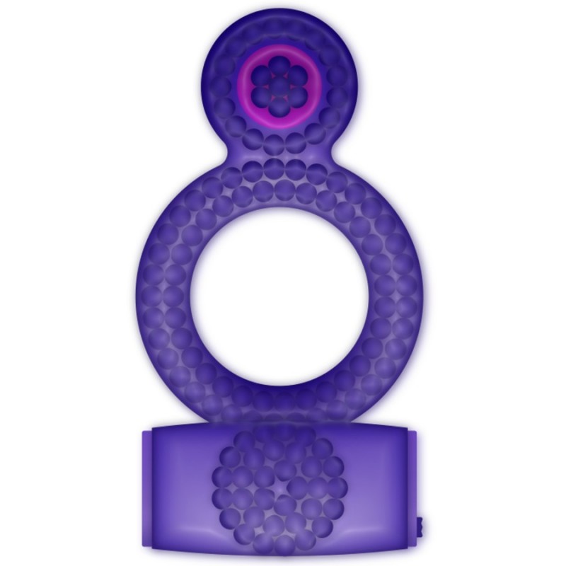 Насадка с эрекционным кольцом Ring Vibrating Double Pleasure. Артикул: IXI65796