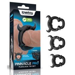 ����� ����������� ����� Pinnacle Pro Flexlock Tri Set Cock Ring