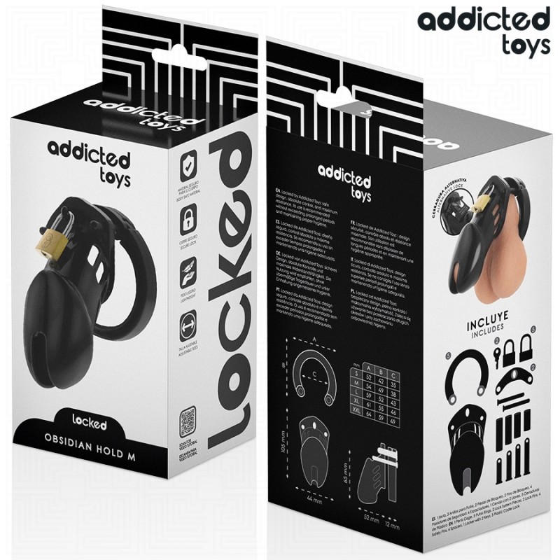 Locked Obsidian Hold Penis Cage. Артикул: IXI65813
