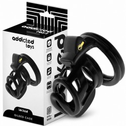 ������� ���� �������� Locked Gilden Cage Silicone Penis Cage