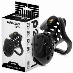 Locked Chained Hollow Penis Cage Chastity Belt Men