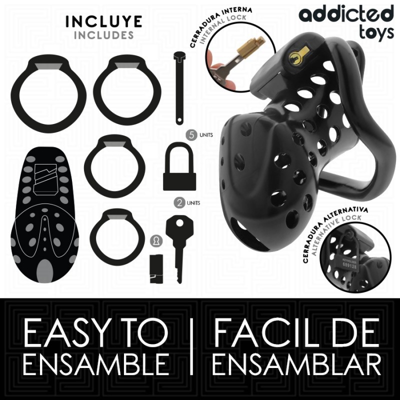 Locked Chained Hollow Penis Cage Chastity Belt Men. Артикул: IXI65819
