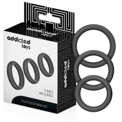 ����� ����������� ����� Set Flat Silicone Rings