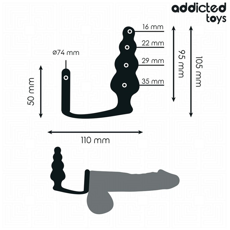 Анальная пробка с кольцом Anal Plug Ring Silicone. Артикул: IXI65836