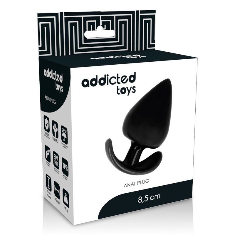 Крупная анальная пробка с ограничителем Anal Plug Black. Артикул: IXI65849