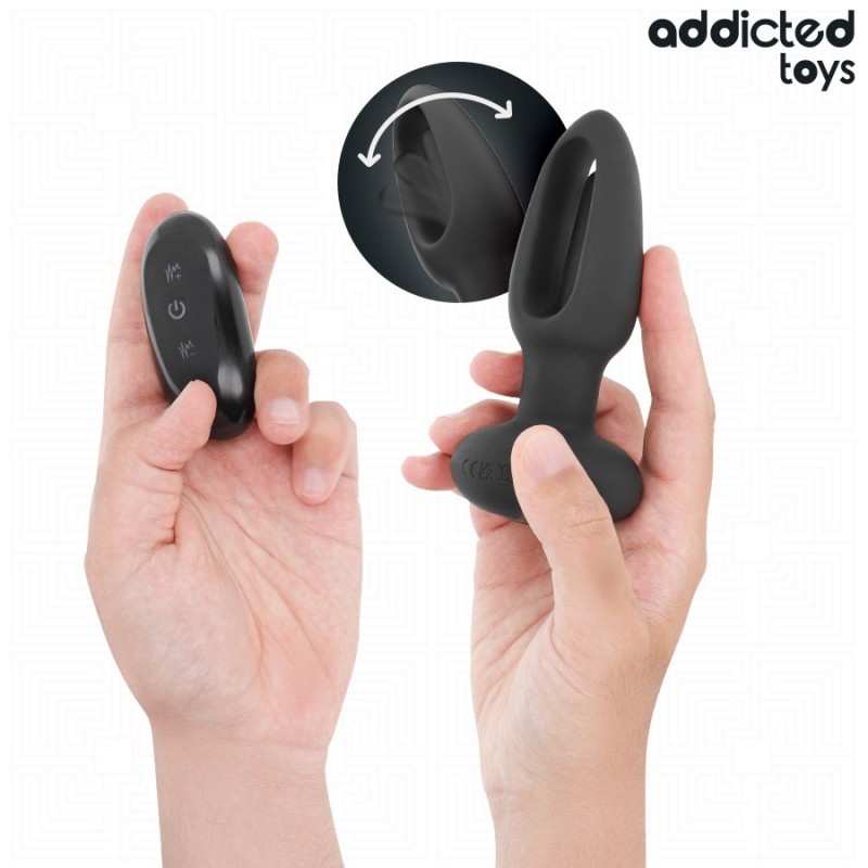 Анальная пробка с вибрацией Anal Plug Vibrating Tongue Remote Control. Артикул: IXI65873