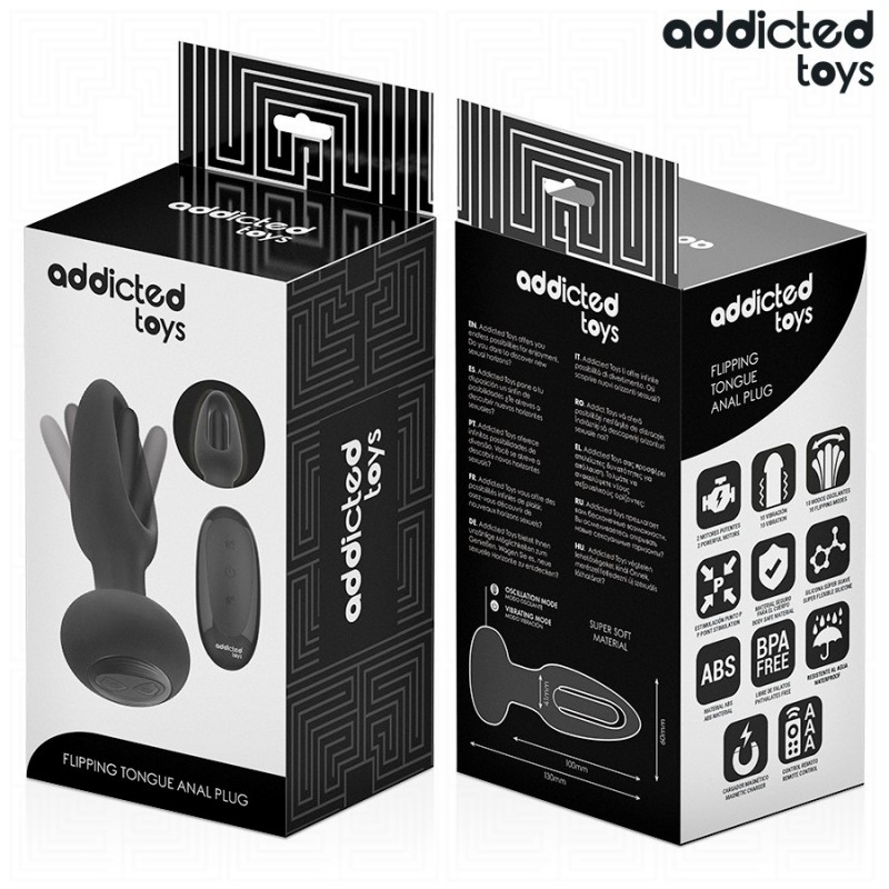 Анальная пробка с вибрацией Anal Plug Vibrating Tongue Remote Control. Артикул: IXI65873