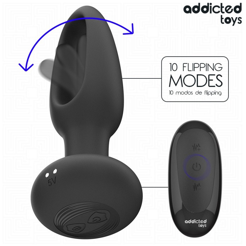 Анальная пробка с вибрацией Anal Plug Vibrating Tongue Remote Control. Артикул: IXI65873