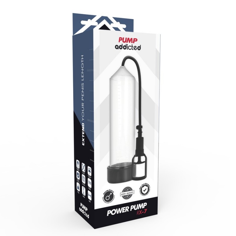 Вакуумная помпа для мужчин Pump Addicted Rx7 Transparent. Артикул: IXI65890