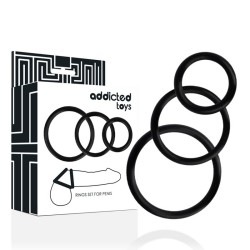Penis Rings Set Black