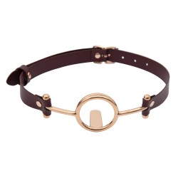 ���� � �������� Belt Metal Ring Tongue Pressing Mouth Gag