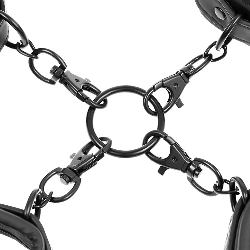 Комплект наручников и наножников Set Of Hand Ankle Handcuffs Noprene Lining. Артикул: IXI65971