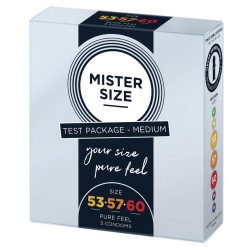 Mister Size Condoms 53-57-60mm, 3 Pcs.