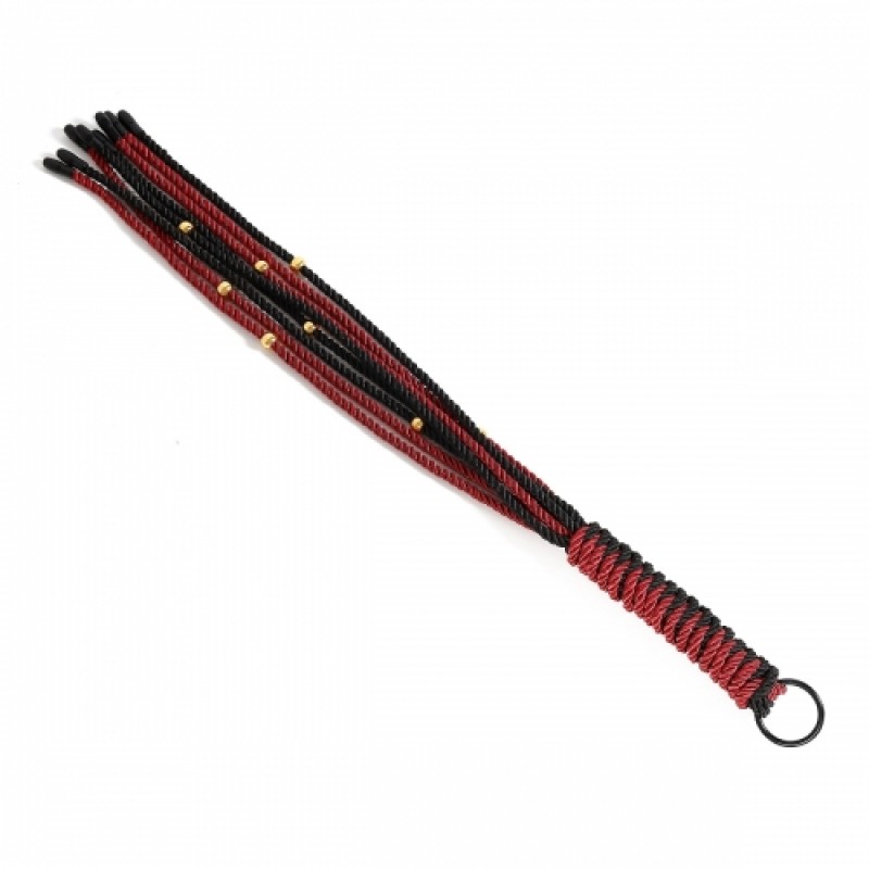 Плетеная плеть черно-красная Whip Multiple Black Red. Артикул: IXI66176