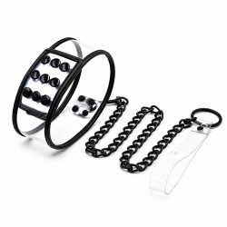 Transparent Snap Neck Collar