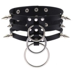 ������� ����� � ������������ �������� �� ��� Neck �ollar Spikes Rings