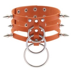 ������� ����� � ������������ �������� �� ��� Neck �ollar Spikes Rings