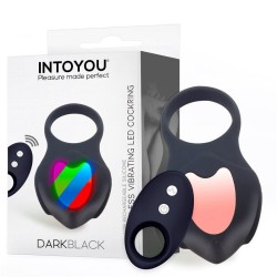 ������� �� ����� Darkblack Vibrating Ring Led Remote Control