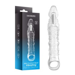 Jelly Crystal G-Spot Vibrating Penis Sleeve