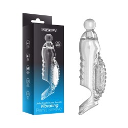 Jelly Crystal Claw Anchor Vibrating Penis Sleeve