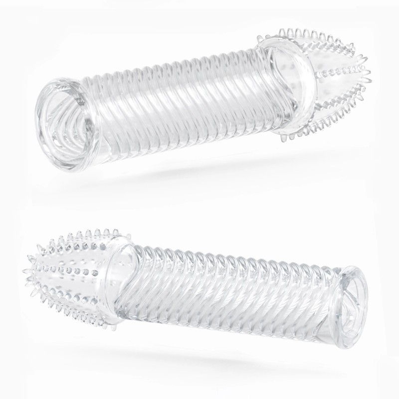 Jelly Crystal Textured Penis Sleeves Set. Артикул: IXI66446