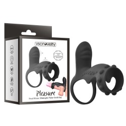 Vibrating Penis Attachment Dual-Motor Midnight Pulse Cockring