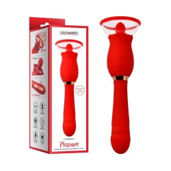Multi-Mode Sucking Thrusting Rose Vibrator